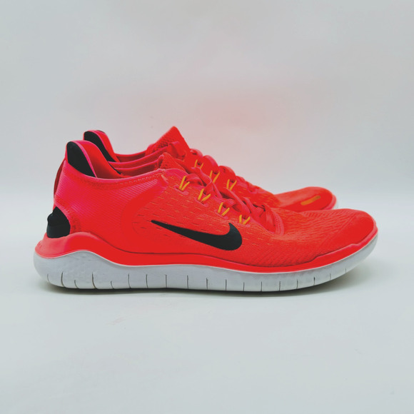 Nike Free Rn Womens 8 Orange Flyknit Running Shoes Athletic Sneakers Trainers - Picture 1 of 10